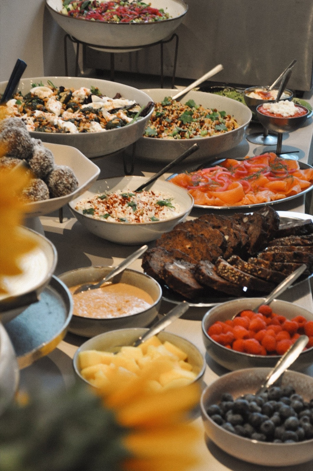 Het brunchbuffet